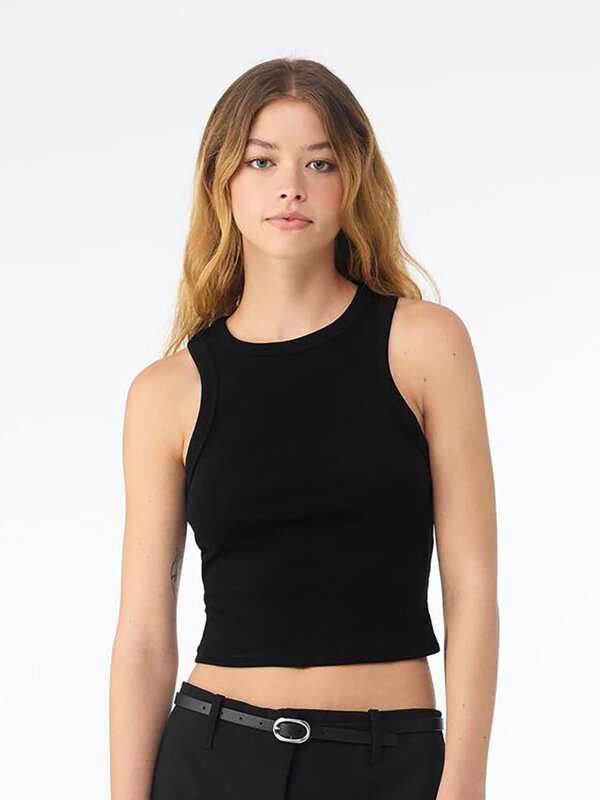 Women’s micro rib racer tank Thumbnail